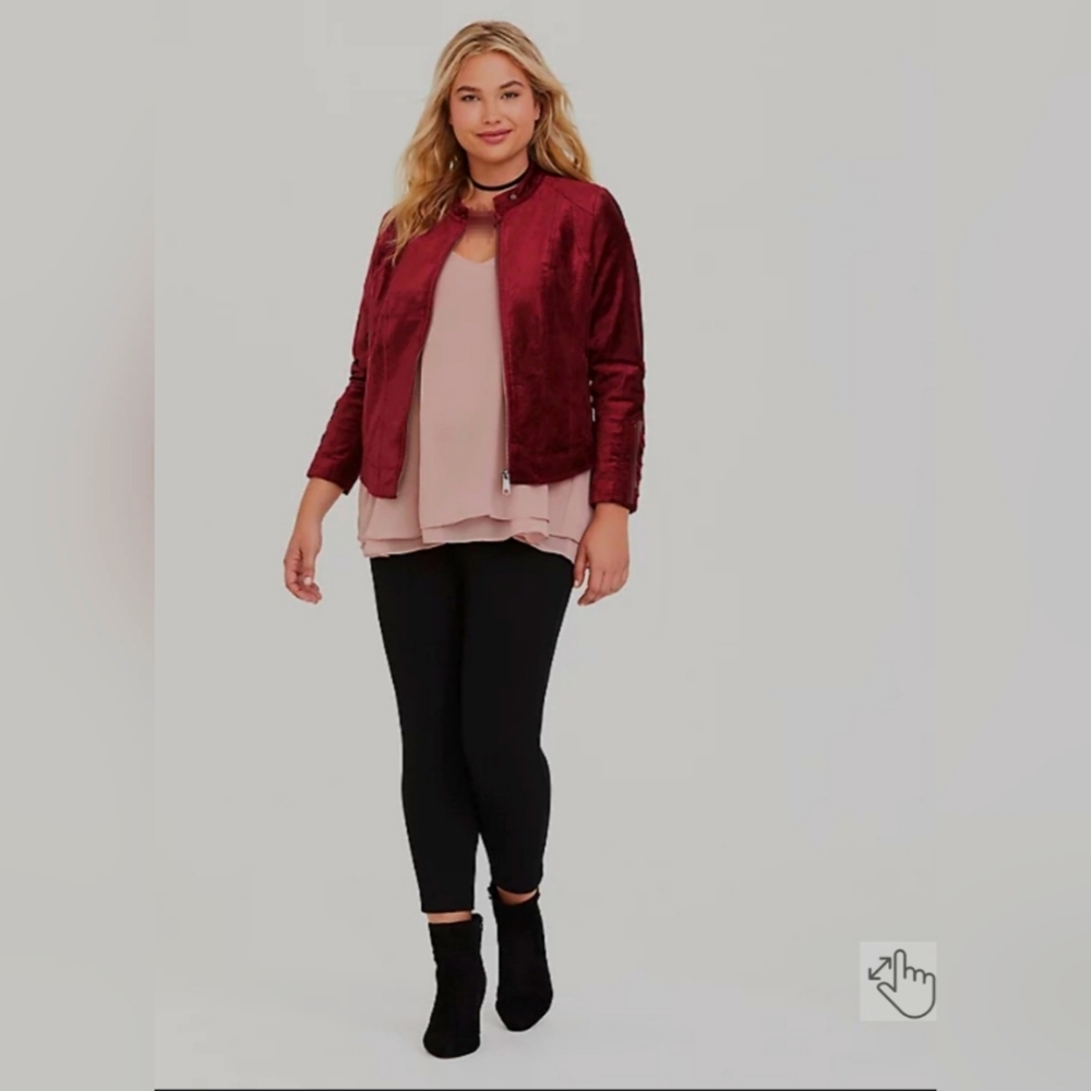 🦋Moto jacket plus size
